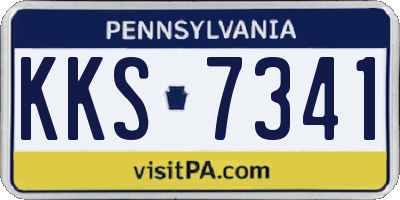 PA license plate KKS7341