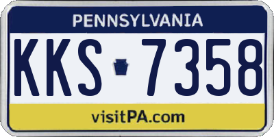 PA license plate KKS7358