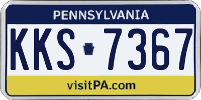 PA license plate KKS7367