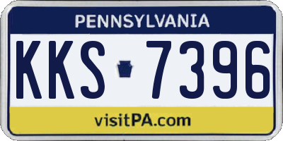 PA license plate KKS7396