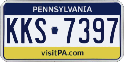 PA license plate KKS7397