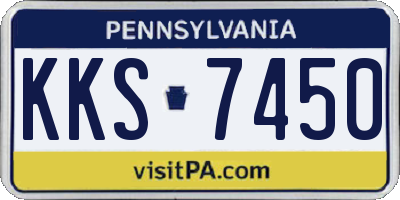 PA license plate KKS7450