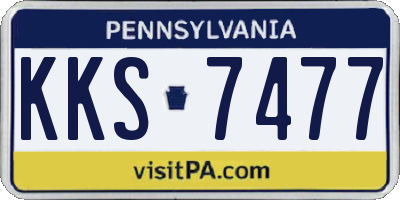 PA license plate KKS7477