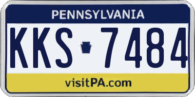 PA license plate KKS7484