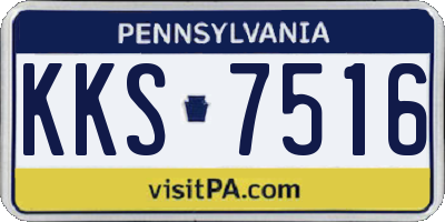 PA license plate KKS7516