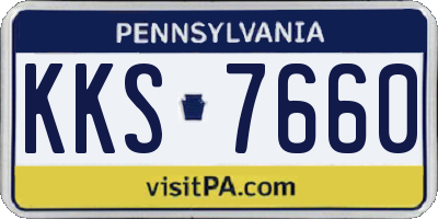 PA license plate KKS7660
