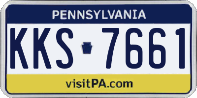 PA license plate KKS7661