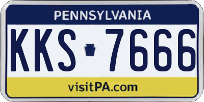 PA license plate KKS7666