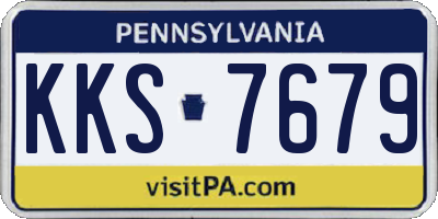 PA license plate KKS7679
