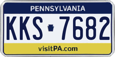 PA license plate KKS7682