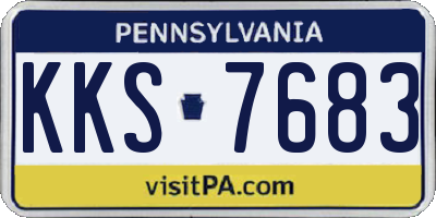 PA license plate KKS7683