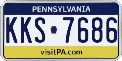 PA license plate KKS7686