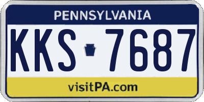 PA license plate KKS7687