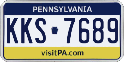 PA license plate KKS7689