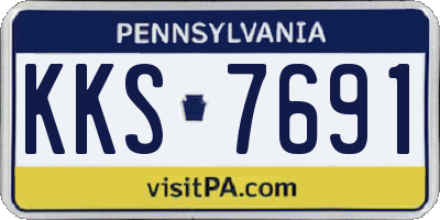 PA license plate KKS7691
