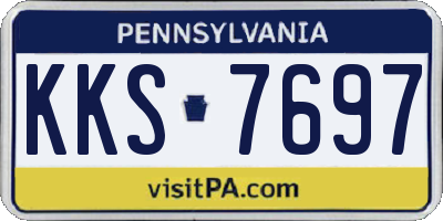 PA license plate KKS7697