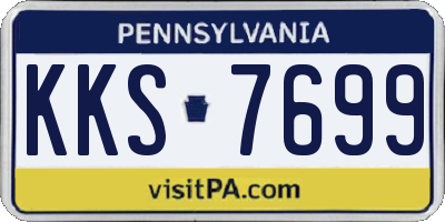 PA license plate KKS7699