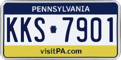 PA license plate KKS7901
