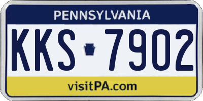 PA license plate KKS7902