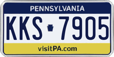 PA license plate KKS7905