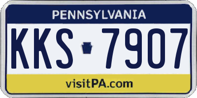 PA license plate KKS7907