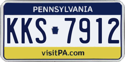 PA license plate KKS7912