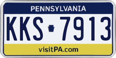 PA license plate KKS7913