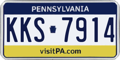 PA license plate KKS7914