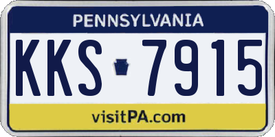 PA license plate KKS7915