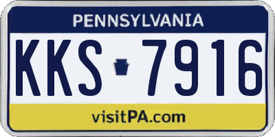 PA license plate KKS7916