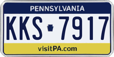 PA license plate KKS7917