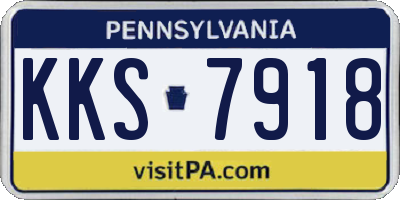 PA license plate KKS7918