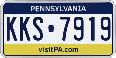 PA license plate KKS7919