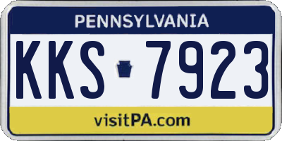 PA license plate KKS7923