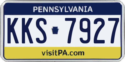 PA license plate KKS7927