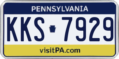PA license plate KKS7929