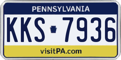 PA license plate KKS7936