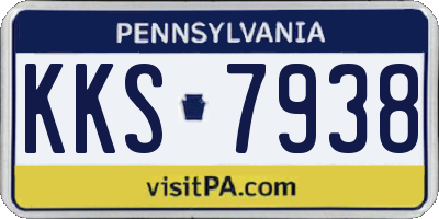 PA license plate KKS7938