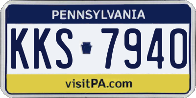 PA license plate KKS7940