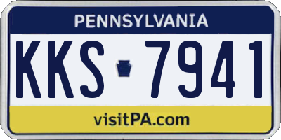 PA license plate KKS7941