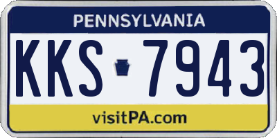PA license plate KKS7943