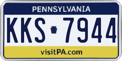 PA license plate KKS7944
