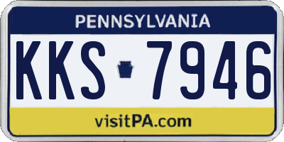 PA license plate KKS7946