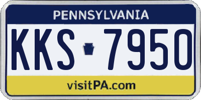 PA license plate KKS7950