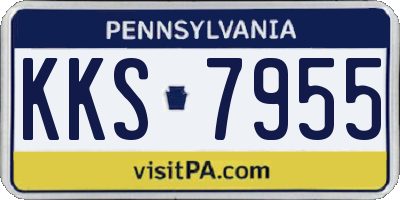 PA license plate KKS7955