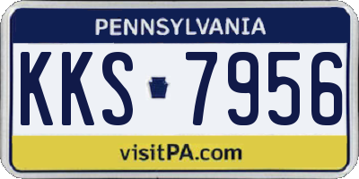 PA license plate KKS7956