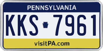 PA license plate KKS7961