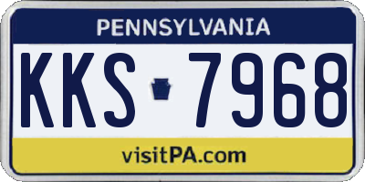 PA license plate KKS7968