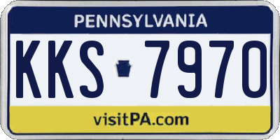 PA license plate KKS7970