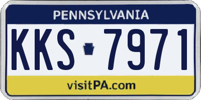 PA license plate KKS7971